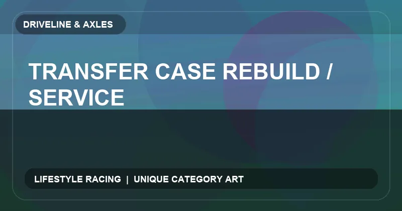Transfer Case Rebuild / Service